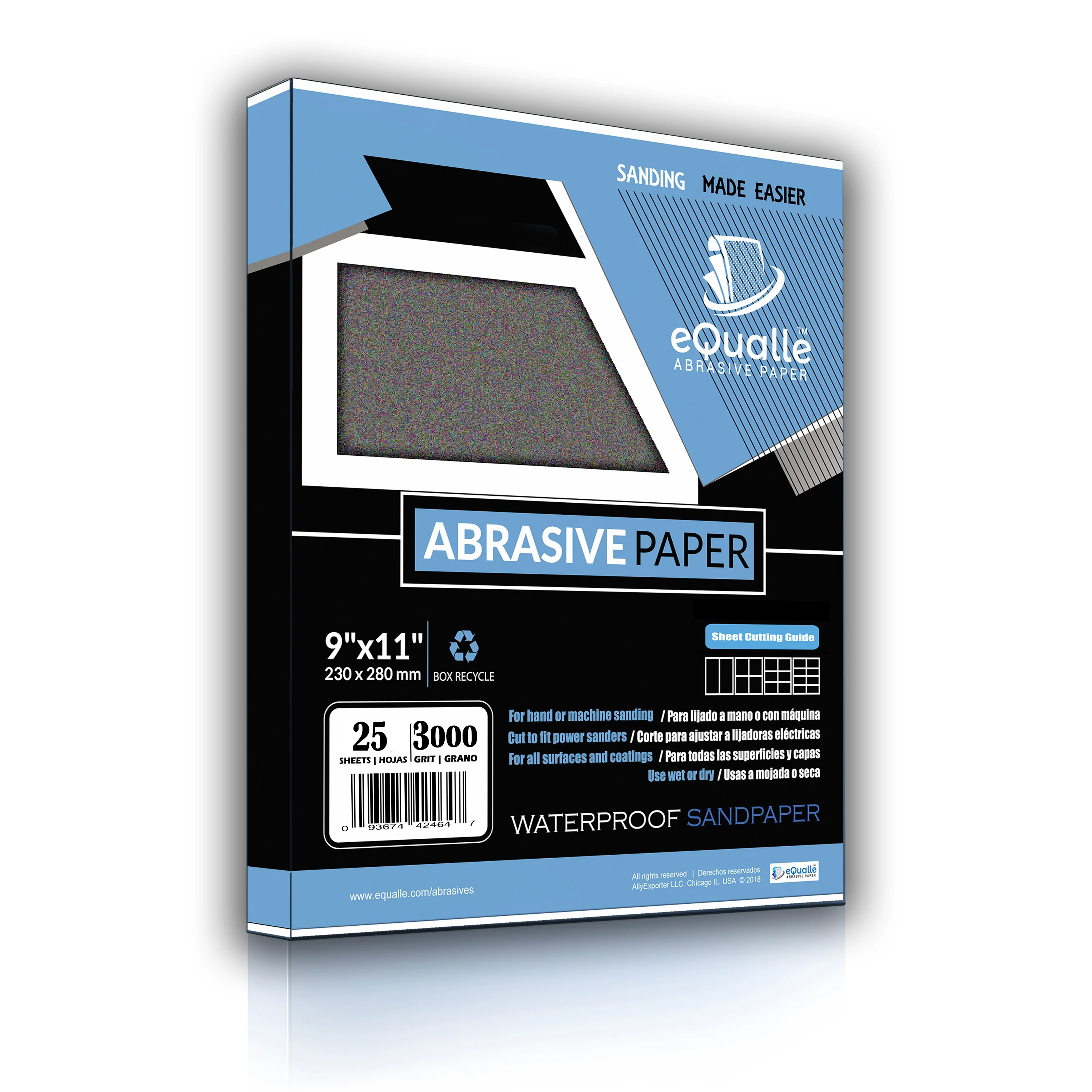 Sandpaper 25 sheets per pack